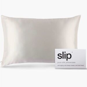 New In The Box WHITE King ZIPPERED PILLOWCASE